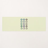 Minimalist Zen Buddhist Mudras Yoga mat (Voorkant (horizontaal))
