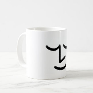 Minimalist Zen Face Mug Koffiemok
