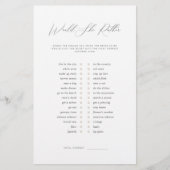 Minimalist zou ze liever Vrijgezellenfeesten spele (Voorkant)