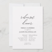 Minimalist Zwart op Wit Kaart (Voorkant)