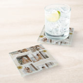 #MinimalistDesignCoaster Glazen Onderzetter (Schuin)