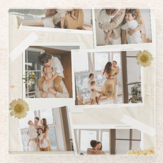 #MinimalistDesignCoaster Glazen Onderzetter (Voorkant)