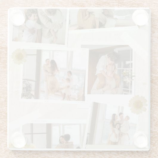 #MinimalistDesignCoaster Glazen Onderzetter (Achterkant)