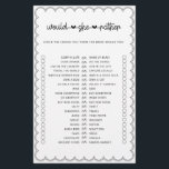 Minimaliste wil liever dat ze vrijgezellenfeest wi flyer<br><div class="desc">Deze schattige minimalis is ontworpen om te coördineren met ons Collectie aan de Scalloped Border. Ze zou liever zien dat de game een klassiek ontwerp met een unieke draai bevat - de scalloped-rand is een soort van soort, en zal zeker een kleine retro-sfeer aan dit spel toevoegen. Als u de...</div>