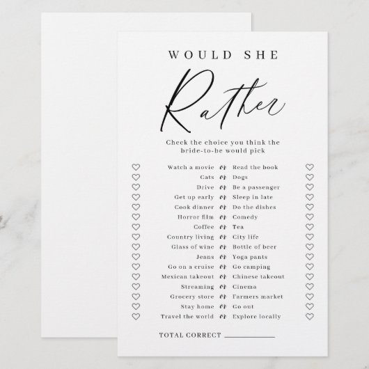 Minimaliste zou liever vrijgezellenfeest spelen (Voorkant / Achterkant)