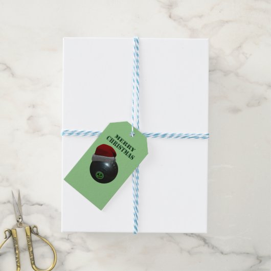 Minimalisten Kommen Vrolijk Kerstfeest, Cadeaulabel (Met Touw)