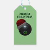 Minimalisten Kommen Vrolijk Kerstfeest, Cadeaulabel (Voorkant)