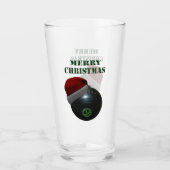 Minimalisten Kommen Vrolijk Kerstfeest, Glas (Voorkant)