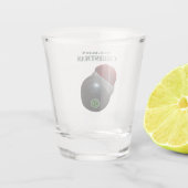 Minimalisten Kommen Vrolijk Kerstfeest, Shot Glas (Achterkant)