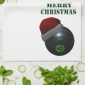 Minimalisten Kommen Vrolijk Kerstfeest, Theedoek (Gevouwen)