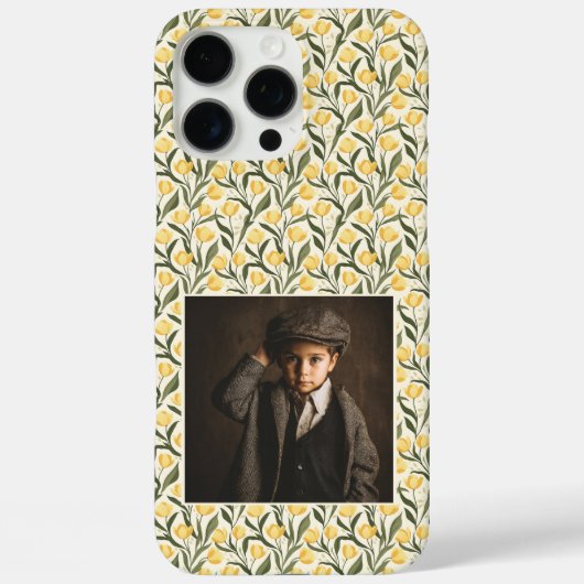 Minimalistic Anniversary Keepsake Tulip Flower Pho Case-Mate iPhone Case (Achterkant)