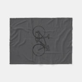 Minimalistic Bicycle Cycling,bike Rider Mountainbi Fleece Deken (Voorkant (Horizontaal))