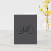 Minimalistic Bicycle Cycling,bike Rider Mountainbi Kaart (Gele Bloem)