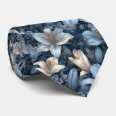 Minimalistic Birthday Gifts For Boyfriend Lilies Stropdas (Opgerold)