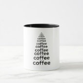 Minimalistic Black Coffee Tree Mug Mok (Midden)