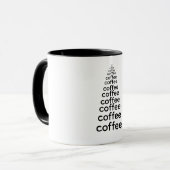 Minimalistic Black Coffee Tree Mug Mok (Voorkant links)