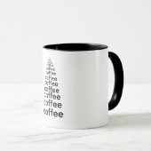 Minimalistic Black Coffee Tree Mug Mok (Voorkant rechts)
