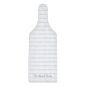 Minimalistic Blue Stripes Farm Chic Board Snijplank (Voorkant)