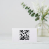 Minimalistic business card, platinum visitekaartje (Staand voorkant)