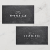 Minimalistic Chalkboard Style Visitekaartje (Voorkant / Achterkant)