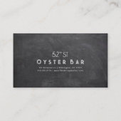 Minimalistic Chalkboard Style Visitekaartje (Achterkant)