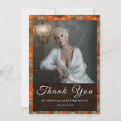 Minimalistic Custom Lilies Floral Romantic Party Bedankkaart (Voorkant)