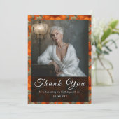 Minimalistic Custom Lilies Floral Romantic Party Bedankkaart (Staand voorkant)