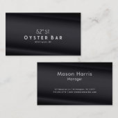 Minimalistic Deco Style | Black Pearl Visitekaartje (Voorkant / Achterkant)