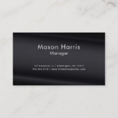 Minimalistic Deco Style | Black Pearl Visitekaartje (Achterkant)