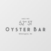 Minimalistic Deco Style | Gray Raamsticker (Vel)