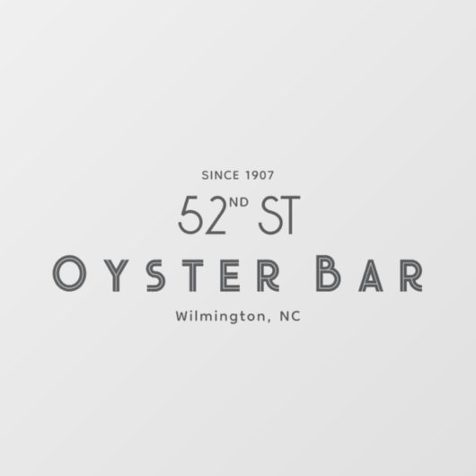 Minimalistic Deco Style | Gray Raamsticker (Vel)