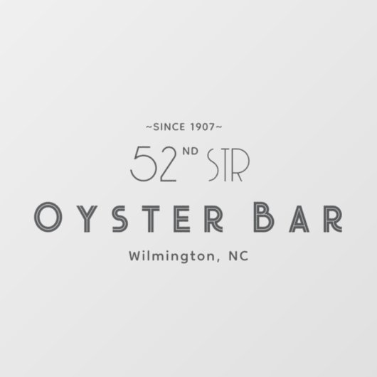 Minimalistic Deco Style | Gray  Raamsticker (Vel)