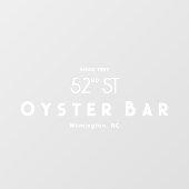 Minimalistic Deco Style | White Raamsticker (Vel)