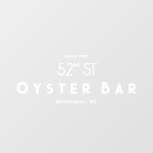 Minimalistic Deco Style | White Raamsticker (Vel)