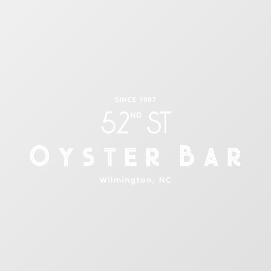 Minimalistic Deco Style | White Raamsticker (Vel)