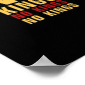Minimalistic Design No Kings Rebellious No Kings C Poster (Hoek)