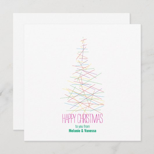 Minimalistic Gay Christmas (Voorkant / Achterkant)