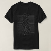 Minimalistic Labrador Retriever Silhouette Black W T-shirt (Design voorkant)