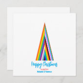 Minimalistic LGBT Rainbow Christmas Tree (Voorkant / Achterkant)