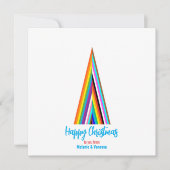 Minimalistic LGBT Rainbow Christmas Tree (Voorkant)