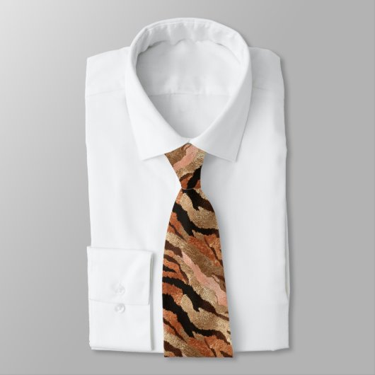 Minimalistic Men Gifts Tiger Print Stropdas (Gebonden)