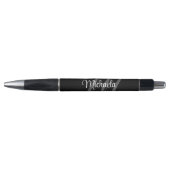 Minimalistic modern monogram initial name pen (Voorkant)
