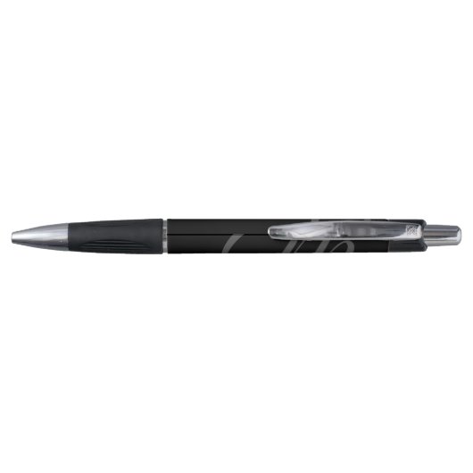 Minimalistic modern monogram initial name pen (Achterkant)