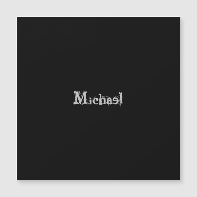Minimalistic modern monogram name black white (Voorkant)