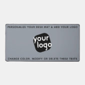 Minimalistic Modern Plain Light Grey Voeg je Logo  Bureaumat (Voorkant)