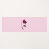 Minimalistic Om Handwritten Personalized Yoga Mat (Voorkant (horizontaal))