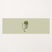 Minimalistic Om Handwritten Personalized Yoga Mat (Voorkant (horizontaal))