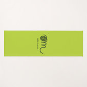 Minimalistic Om Handwritten Personalized Yoga Mat (Voorkant (horizontaal))