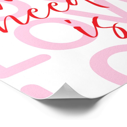 Minimalistic poster All we need is love (Hoek)