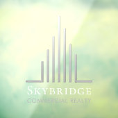 Minimalistic Real Estate Logo Window Cling Raamsticker (Vel 3)